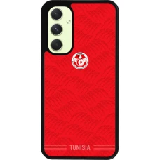Coque Samsung Galaxy A54 5G - Silicone rigide noir Maillot de football Tunisie 2026 personnalisable