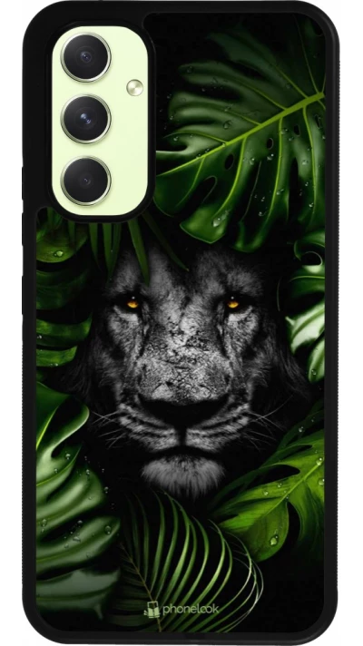 Samsung Galaxy A54 Case Hülle - Silikon schwarz Forest Lion