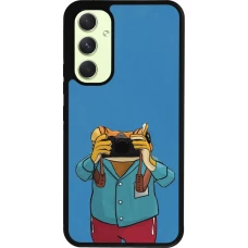 Samsung Galaxy A54 Case Hülle - Silikon schwarz Frog with camera DTMF