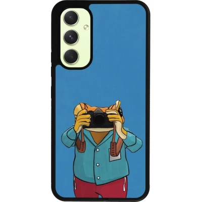 Coque Samsung Galaxy A54 5G - Silicone rigide noir Frog with camera DTMF