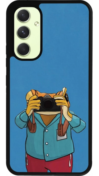 Samsung Galaxy A54 Case Hülle - Silikon schwarz Frog with camera DTMF