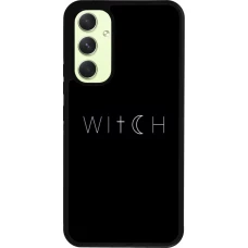 Samsung Galaxy A54 Case Hülle - Silikon schwarz Halloween 22 witch word