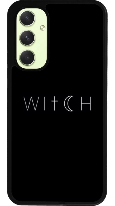 Coque Samsung Galaxy A54 5G - Silicone rigide noir Halloween 22 witch word