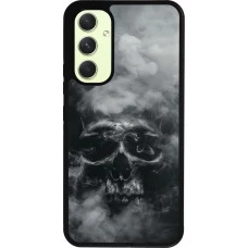 Samsung Galaxy A54 Case Hülle - Silikon schwarz Halloween 2024 smoky skull