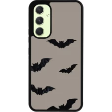 Coque Samsung Galaxy A54 5G - Silicone rigide noir Halloween 2026 Bats