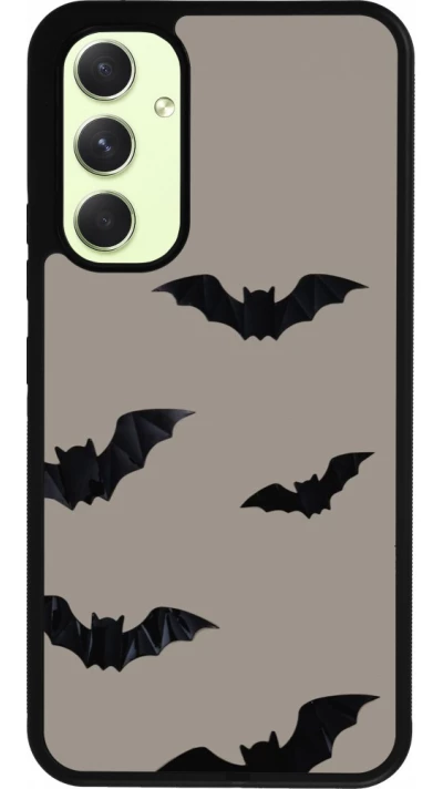 Coque Samsung Galaxy A54 5G - Silicone rigide noir Halloween 2026 Bats