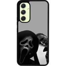 Coque Samsung Galaxy A54 5G - Silicone rigide noir Halloween 2026 Scream and Michael Myers