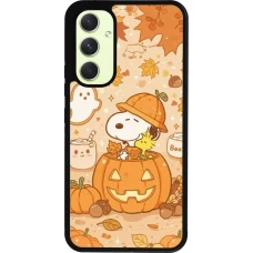 Coque Samsung Galaxy A54 5G - Silicone rigide noir Halloween 2026 Snoopy Halloween