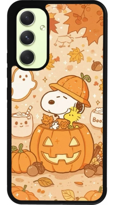 Coque Samsung Galaxy A54 5G - Silicone rigide noir Halloween 2026 Snoopy Halloween