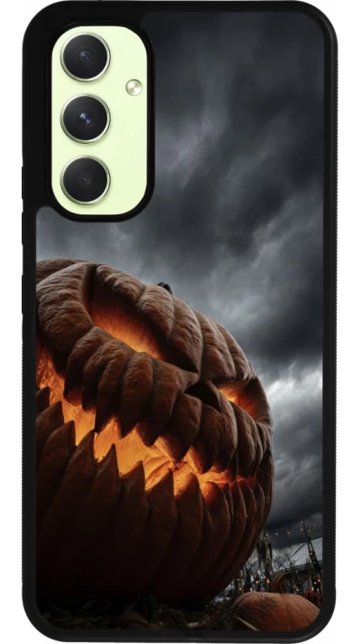 Coque Samsung Galaxy A54 5G - Silicone rigide noir Halloween 2026 The Wicked Pumpkin