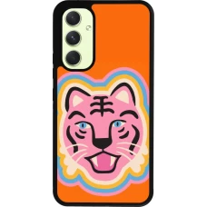 Coque Samsung Galaxy A54 5G - Silicone rigide noir Lion colors 2026