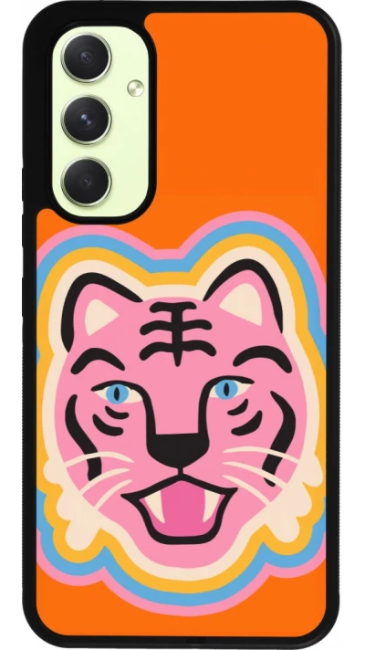 Coque Samsung Galaxy A54 5G - Silicone rigide noir Lion colors 2026