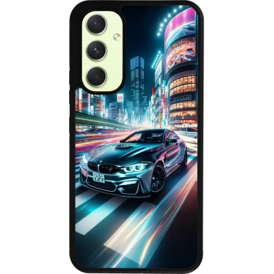 Coque Samsung Galaxy A54 5G - Silicone rigide noir BMW M4 Tokyo Night