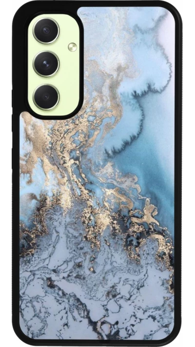Coque Samsung Galaxy A54 5G - Silicone rigide noir Marble 04