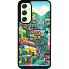 Samsung Galaxy A54 Case Hülle - Silikon schwarz Medellin Comuna 13 Kunst