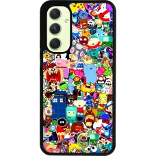 Samsung Galaxy A54 Case Hülle - Silikon schwarz Mixed cartoons