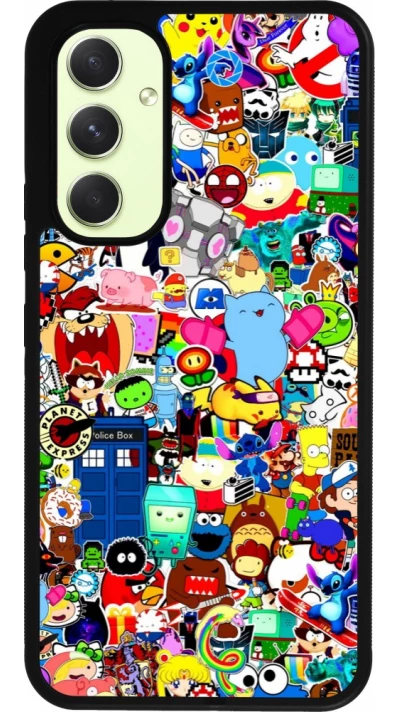 Coque Samsung Galaxy A54 5G - Silicone rigide noir Mixed cartoons