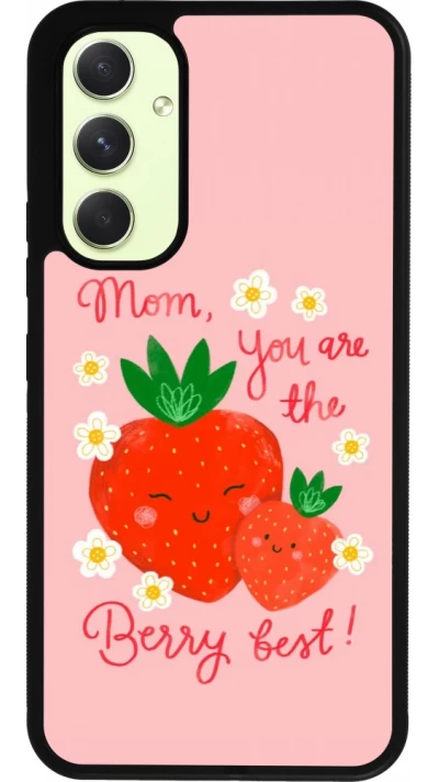 Coque Samsung Galaxy A54 5G - Silicone rigide noir Mom 2026 Berry best
