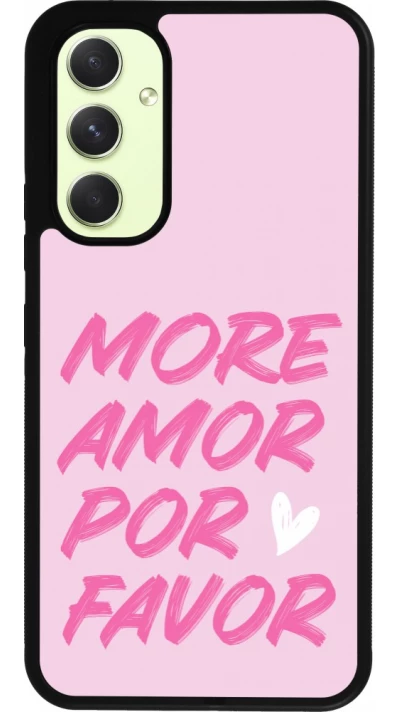 Coque Samsung Galaxy A54 5G - Silicone rigide noir More amor porfavor