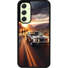 Coque Samsung Galaxy A54 5G - Silicone rigide noir Mustang 69 Grand Canyon