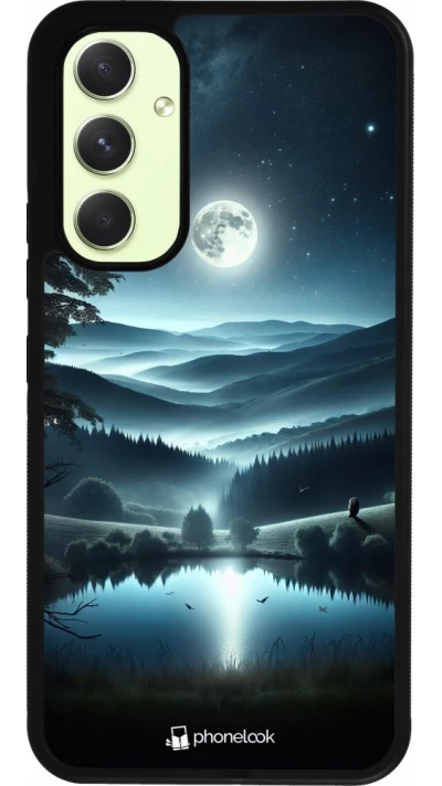 Coque Samsung Galaxy A54 5G - Silicone rigide noir Night Sky View