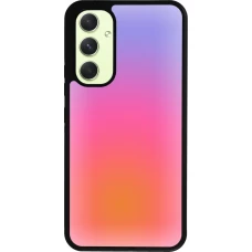 Coque Samsung Galaxy A54 5G - Silicone rigide noir Orange Pink Blue Gradient