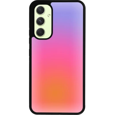 Samsung Galaxy A54 Case Hülle - Silikon schwarz Orange Pink Blue Gradient