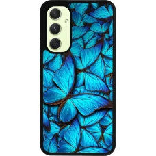 Samsung Galaxy A54 Case Hülle - Silikon schwarz Papillon bleu