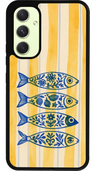 Coque Samsung Galaxy A54 5G - Silicone rigide noir Portuguese fish 2026