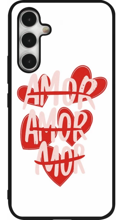 Coque Samsung Galaxy A54 5G - Silicone rigide noir Saint Valentines Day 26 Amor
