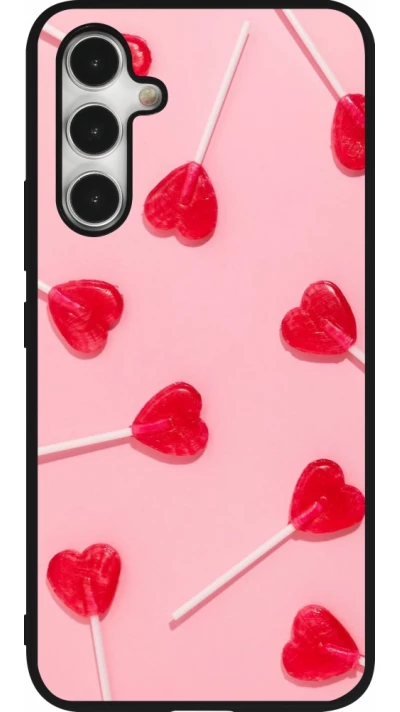 Coque Samsung Galaxy A54 5G - Silicone rigide noir Saint Valentines Day 26 Lollipop