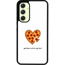 Coque Samsung Galaxy A54 5G - Silicone rigide noir Saint Valentines Day 26 You have my pizza heart