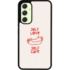Coque Samsung Galaxy A54 5G - Silicone rigide noir Saint Valentines Day 26 Self love self care