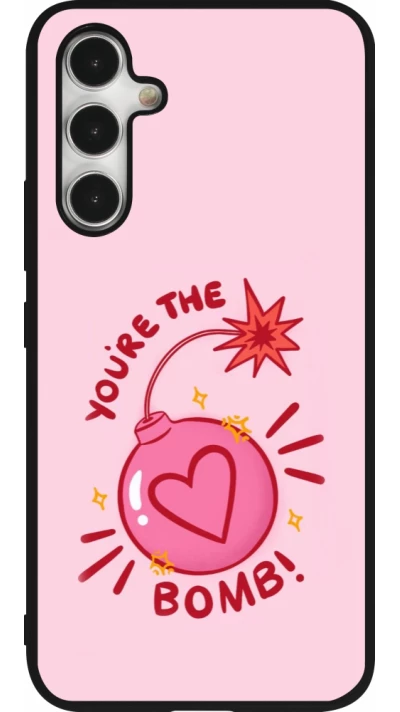 Coque Samsung Galaxy A54 5G - Silicone rigide noir Saint Valentines Day 26 You are the bomb