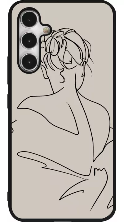 Coque Samsung Galaxy A54 5G - Silicone rigide noir Salnikova 05