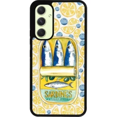 Samsung Galaxy A54 Case Hülle - Silikon schwarz Sardines in oil 2026