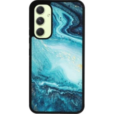 Samsung Galaxy A54 Case Hülle - Silikon schwarz Sea Foam Blue