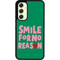 Samsung Galaxy A54 Case Hülle - Silikon schwarz Smile for no reason 2026