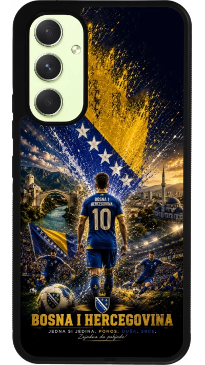 Samsung Galaxy A54 Case Hülle - Silikon schwarz Fussball Bosnien und Herzegowina splash 2026