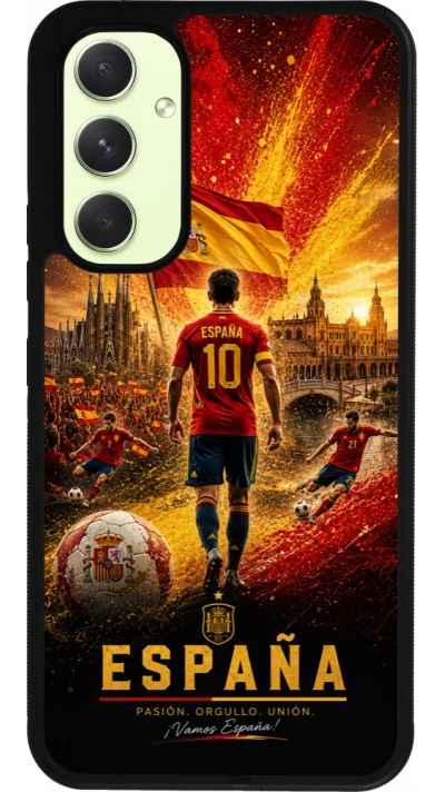 Samsung Galaxy A54 Case Hülle - Silikon schwarz Fussball Espanien splash 2026