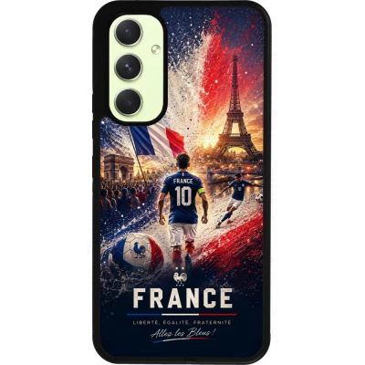 Samsung Galaxy A54 Case Hülle - Silikon schwarz Fussball Frankreich splash 2026