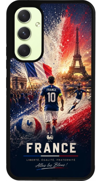 Samsung Galaxy A54 Case Hülle - Silikon schwarz Fussball Frankreich splash 2026