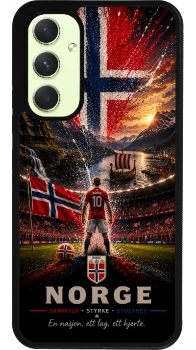 Samsung Galaxy A54 Case Hülle - Silikon schwarz Fussball Norwegen splash 2026