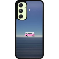 Coque Samsung Galaxy A54 5G - Silicone rigide noir Spring 23 pink bus