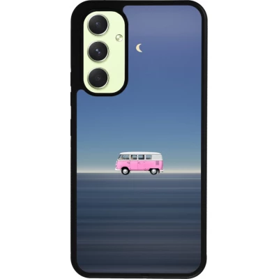 Coque Samsung Galaxy A54 5G - Silicone rigide noir Spring 23 pink bus