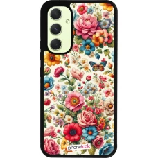 Samsung Galaxy A54 Case Hülle - Silikon schwarz Spring 25 fruehling bluetend