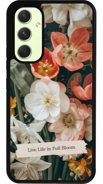 Samsung Galaxy A54 Case Hülle - Silikon schwarz Full Bloom Spring 2026