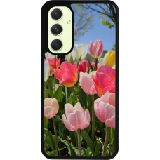 Samsung Galaxy A54 Case Hülle - Silikon schwarz Tulips Spring 2026