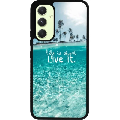 Coque Samsung Galaxy A54 5G - Silicone rigide noir Summer 18 24