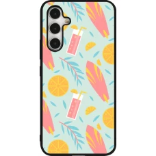 Coque Samsung Galaxy A54 5G - Silicone rigide noir Summer 2025 Pattern citron